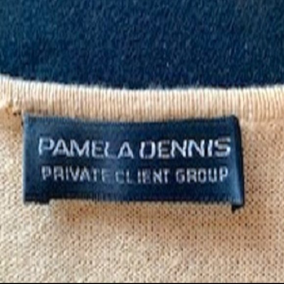 Pamela Dennis 75% Silk/25% Cashmere Beige Lightweight Sweater Cardigan Sz: XL - Picture 6 of 6